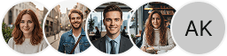 Multiple investor profile avatars on Choice Portivex trading review block